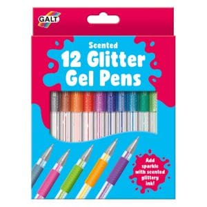 12 Glitter Gel Pens - Scented