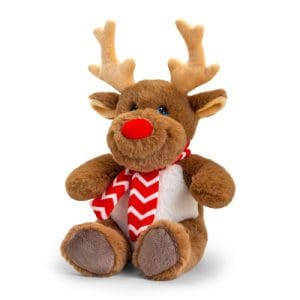 20cm Keeleco Reindeer W/Scarf