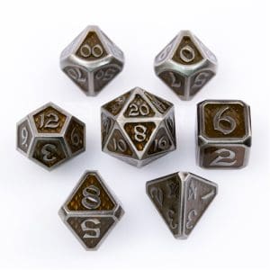 7pc RPG Dice Set: Drakona Gemtooth Diaphan