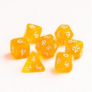 7pc RPG Dice Set: Elessia Cosmos Solaris