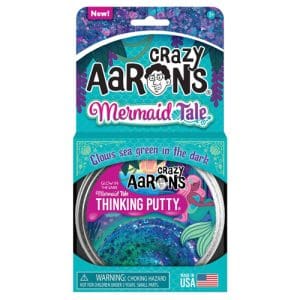 *A Grade* Crazy Aaron's Thinking Putty Glow Bright Mermaid Tale