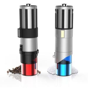 *A Grade* Uncanny Brands Star Wars Lightsaber Electric Salt and Pepper Mill Grinder (Pack of 2)