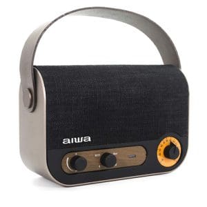 AIWA Vintage Style Portable Radio & Speaker (FM/USB/AUX/BT)