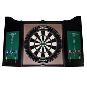 Arrow180 Bristle Dartboard Cabinet Set