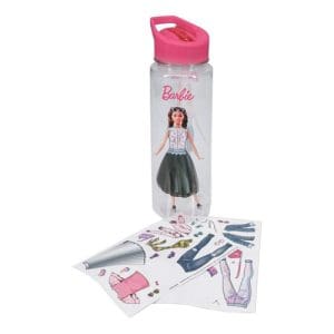 Barbie Water Bottle with Stickers