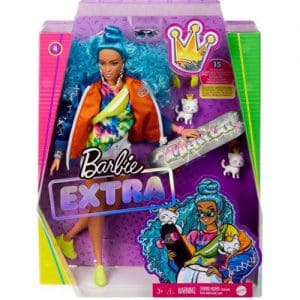 Barbie Xtra Blue Curly Hair Doll 5