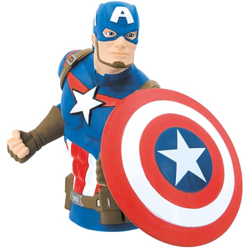 Captain America Marvel Bust Bank - Smart Home - Zatu Home