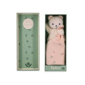 Carre Douceur Doudou Bear Leaves of Love 17cm