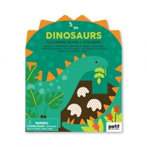 Coloring Book with Stickers Dinosaurs