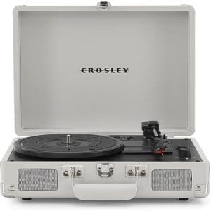 Cruiser Plus Deluxe Portable Turntable - White Sand