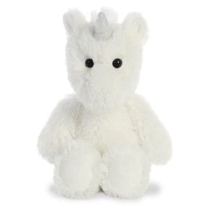 Cuddly Friends Unicorn White 8in