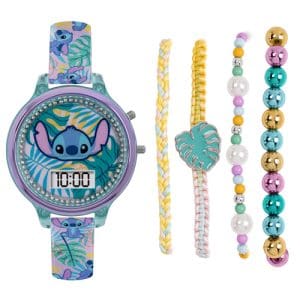 Disney Lilo and Stitch Digital Watch and Bracelet Set