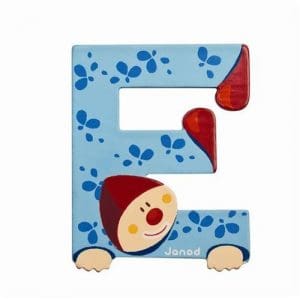 E Clown Alphabet Individual Letter