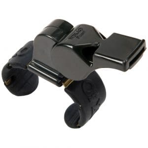 Fox 40 Pearl Official Fingergrip Whistle: Black