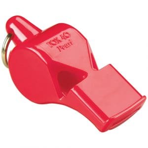 Fox 40 Pearl Safety Whistle and Strap: Red