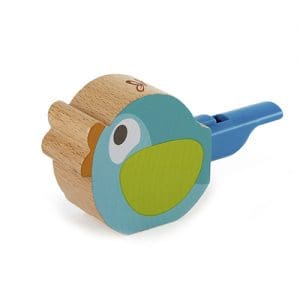 Hape Turquoise Bird-Call Whistle Display