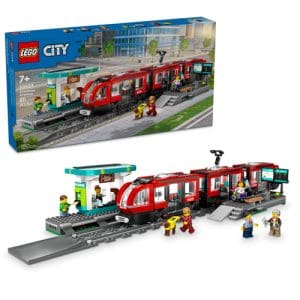 LEGO 60423 City Trains Downtown Streetcar and Station