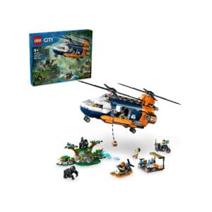 LEGO 60437 Jungle Explorer Helicopter at Base Camp