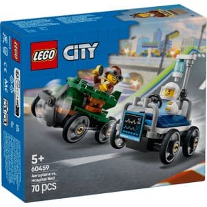 LEGO City 60459 Airplane vs. Hospital Bed Race Car Pack