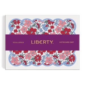 Liberty Scalloped Shaped Notecard Set