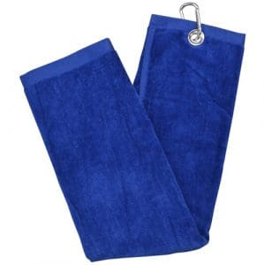 Longridge Blank Luxury 3 Fold Golf Towel: Blue