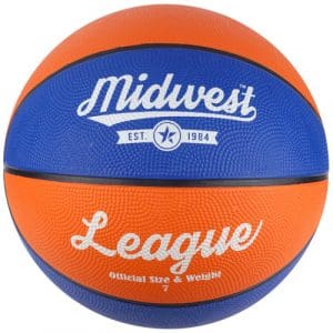 Midwest League Basketball - Size 7 Blue/Orange