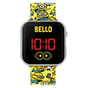 Minions Printed Strap LED Watch