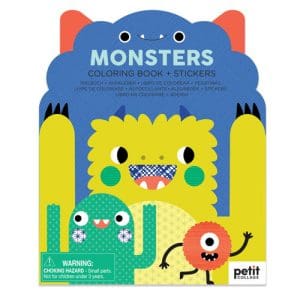 Monsters Coloring Book and Stickers