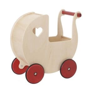 Moover Dolls Pram Natural (Birch Veneer Construction)