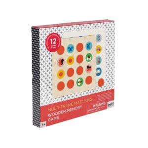 Multi-Theme Matching Wooden Memory Game