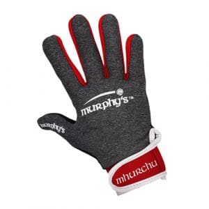 Murphy's Gaelic Gloves: Grey/Red/White - 8 / Small