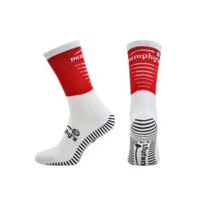 Murphy's Pro Mid Grip Socks Adult - Red/White