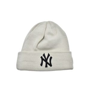 New Era Cuffed Yankees Beanie - Stone/Black