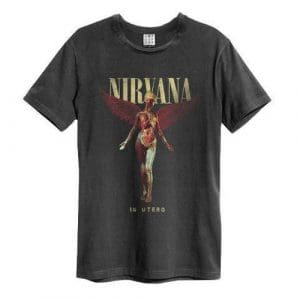 Nirvana In Utero Colour Amplified Vintage Charcoal Large T Shirt