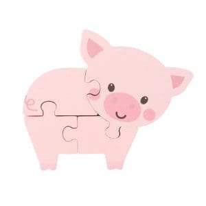 Pig Wooden Puzzle