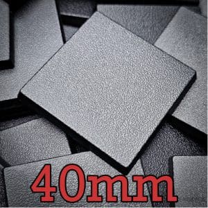 Plastic Bases - 40mm Square x5