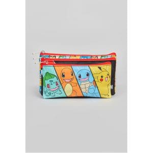 Pokémon Split Multi Character 3 in 1 Pouches