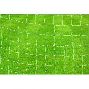 Precision Football Goal Nets 2.5mm Knotted (Pair): White - 24' x 8'