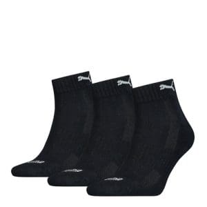 Puma Cushioned Quarter Sock - Black/White