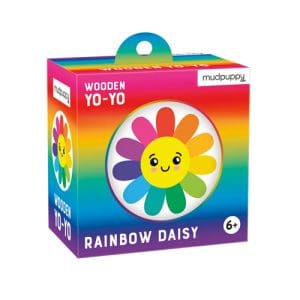 Rainbow Daisy Wooden Yo-Yo