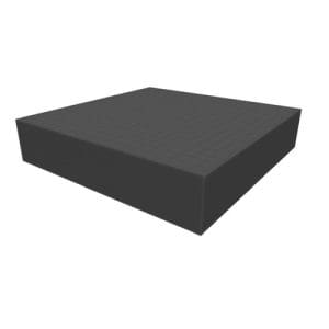 Raster foam tray 60mm deep for board game boxes