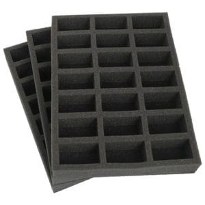 Set of 3 traditional foam trays