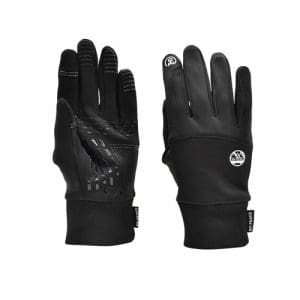 Six Peaks Winter Knitted Gloves: Black - Large