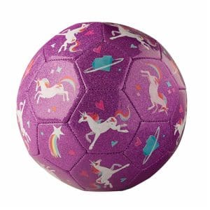 Crocodile Creek Size 2 Glitter Soccer/Unicorn Galaxy