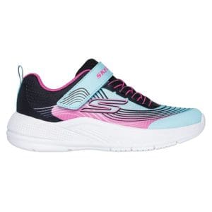 Skechers Microspec Advance Girls Shoes Aqua/Pink, Size 2