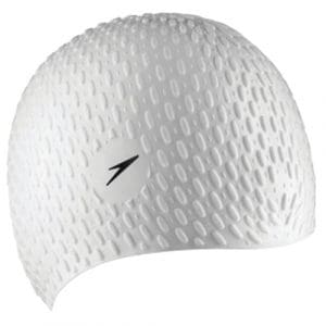 Speedo Bubble Cap: White - Adult