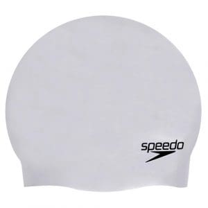 Speedo Moulded Silicone Cap: Chrome - Adult