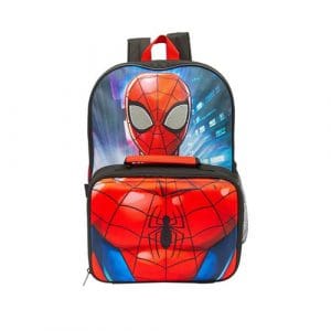 Spiderman ALBIE Backpack with detachable lunchbag and water bottle set