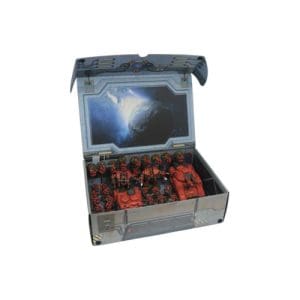 Strike Force Box with additional metal plate attached to the inner back side (Sci-fi)