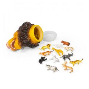 Animial Head Assortment Lion/Shark - Brown Inner Box